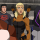 Forager, Superboy, Tigress, and Halo during a routine training mission.